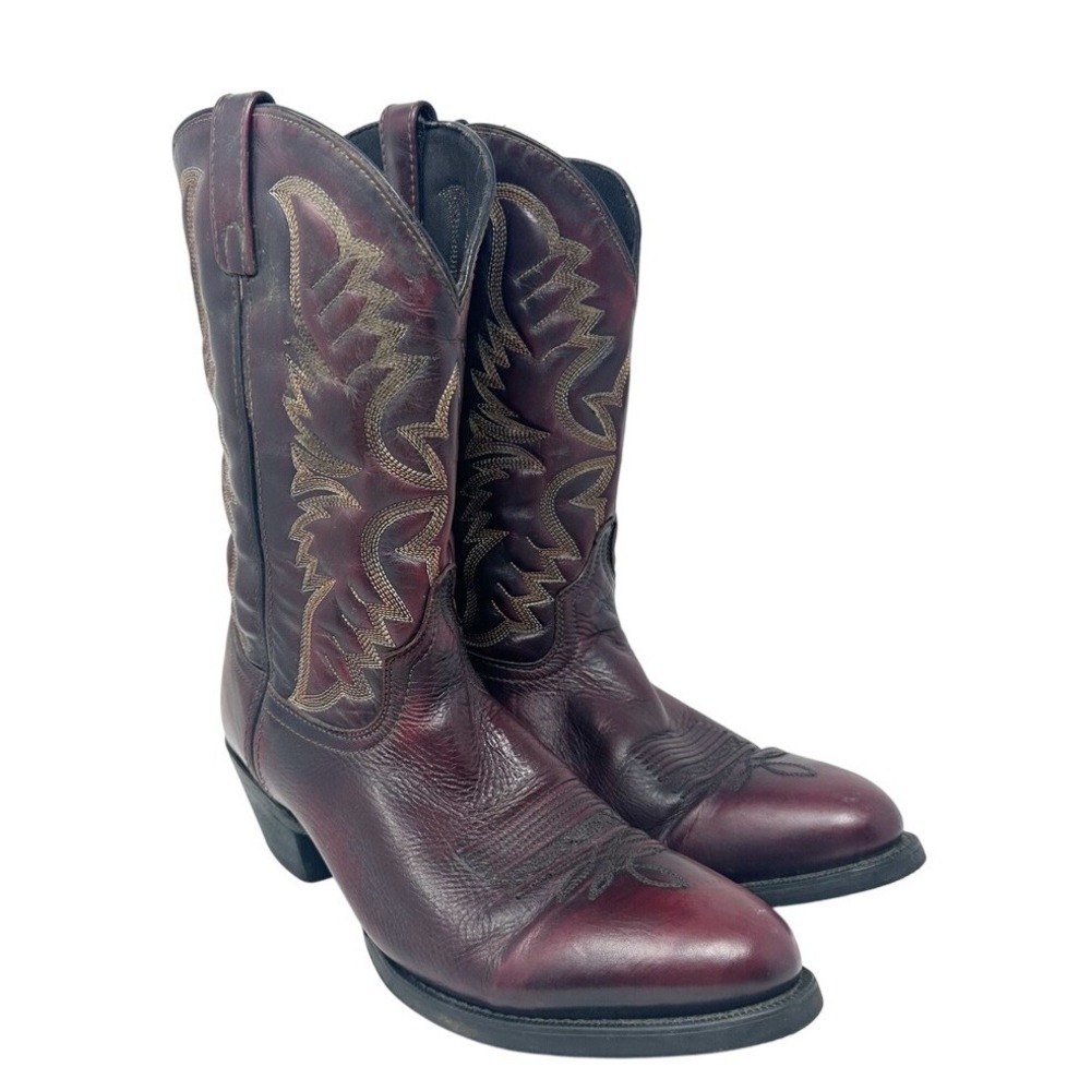 Laredo Men's‎ Embroidered Round Toe Leather Cowboy Western Boot 13D